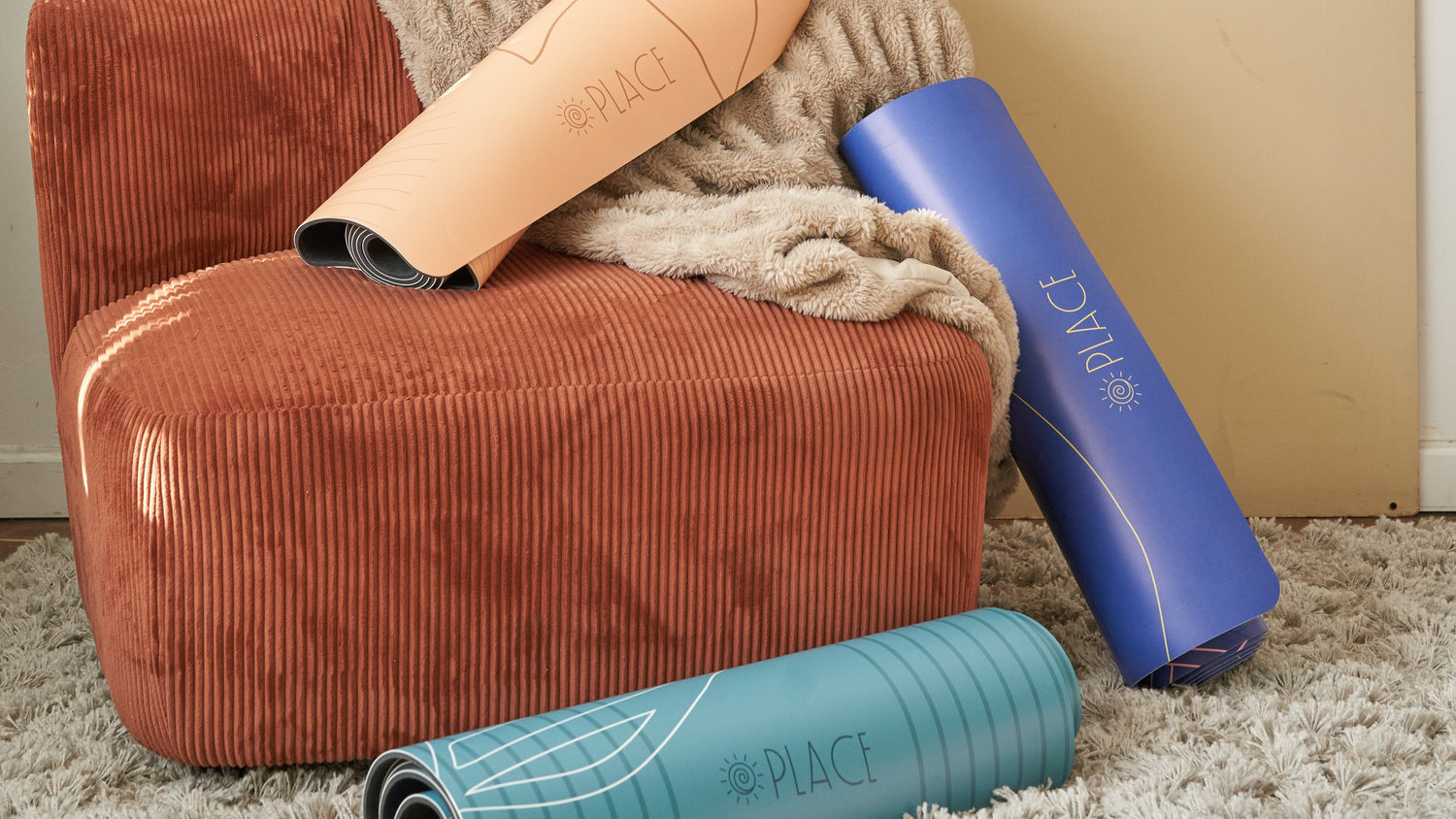 Welcome to Place Yoga – eco-friendly yoga mats designed for mindful practice in a serene, cozy setting.